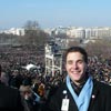 Tom on the Inaugural platform as President Obama is sworn in as President