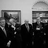 Dana with White House senior staff in the Oval Office