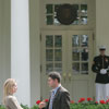 Dana & her brother Chris outside of the West Wing of the White House